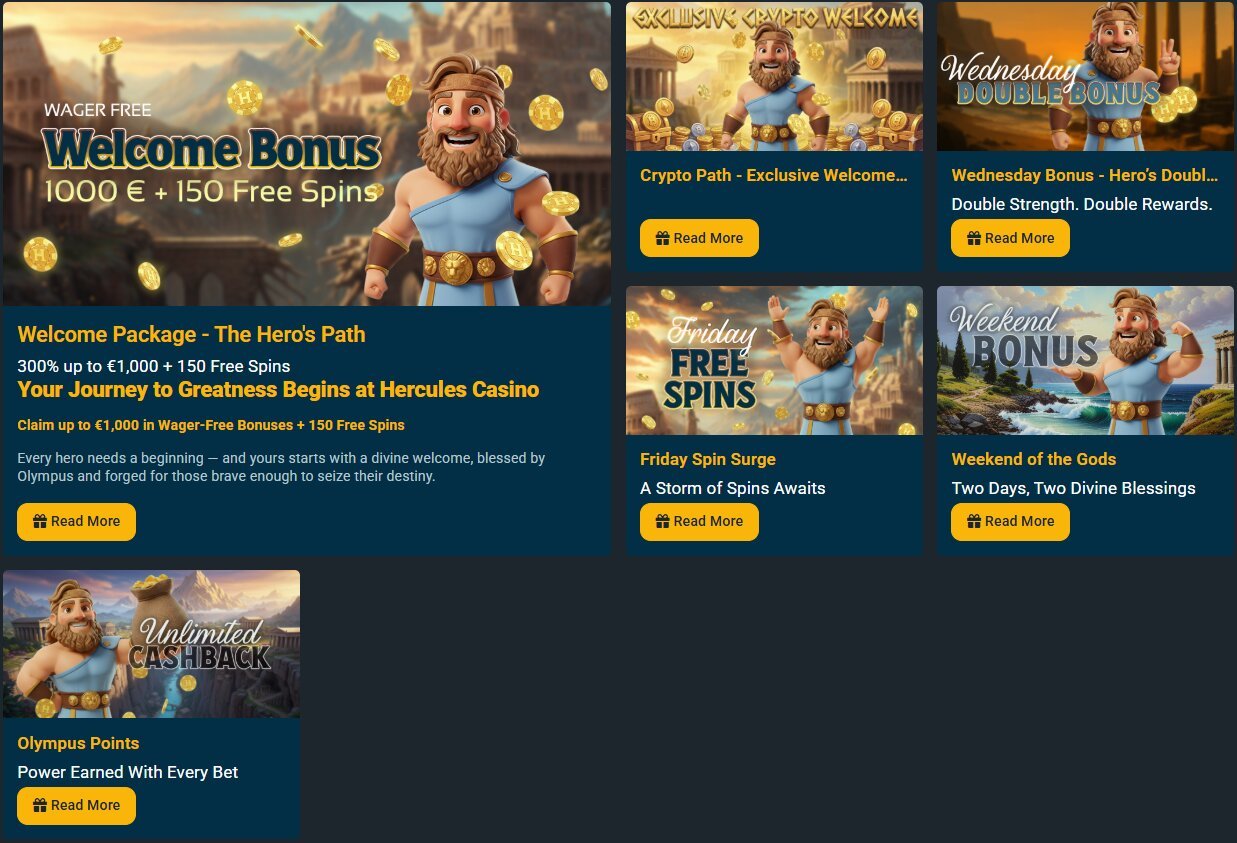 Hercules Casino Offers